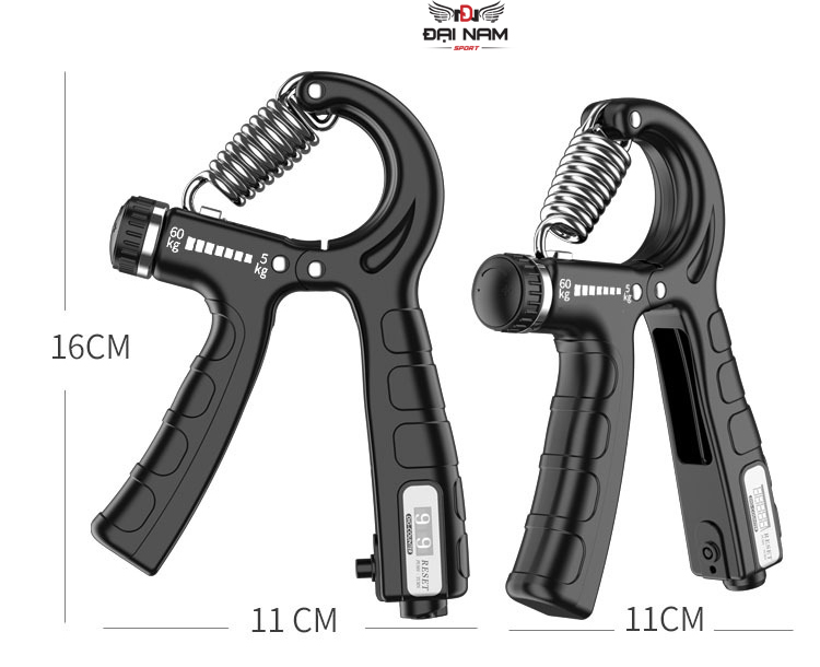 Mô tả Kìm Bóp Tay,Kìm Tập Tay Có Đếm Số Điều Chỉnh Lực Từ 5kg-60kg Chính Hãng Đại Nam Sport - 5
