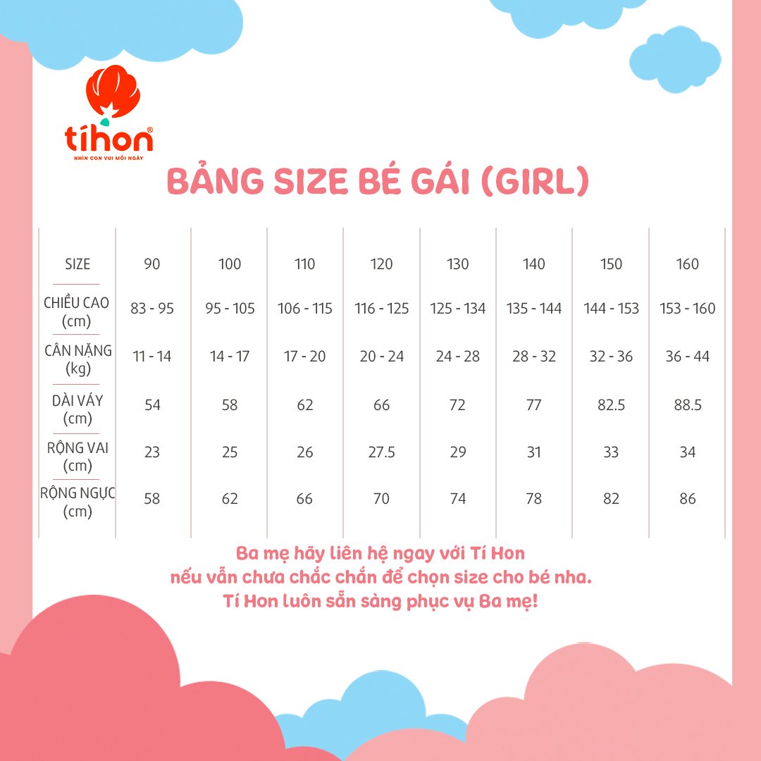 Bảng size TIHON