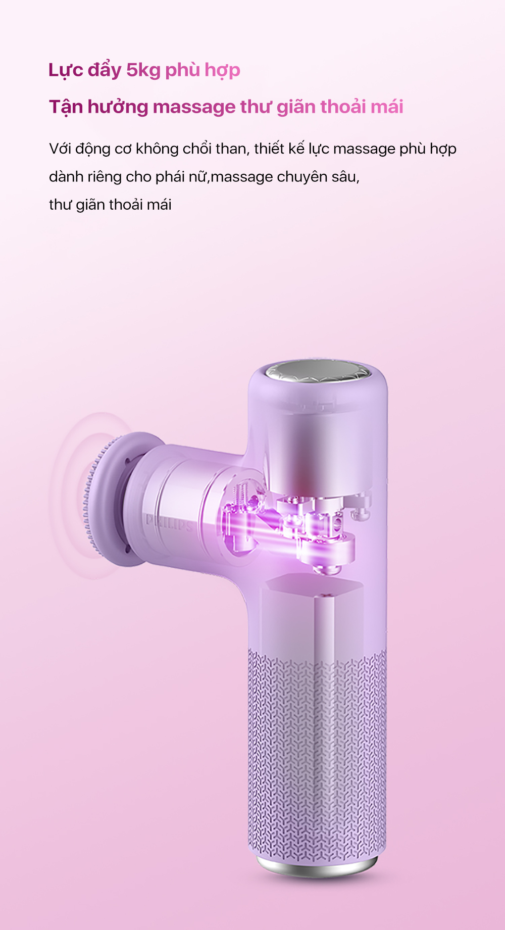 Máy massage Philips 7311 đầu massage ngón tay
