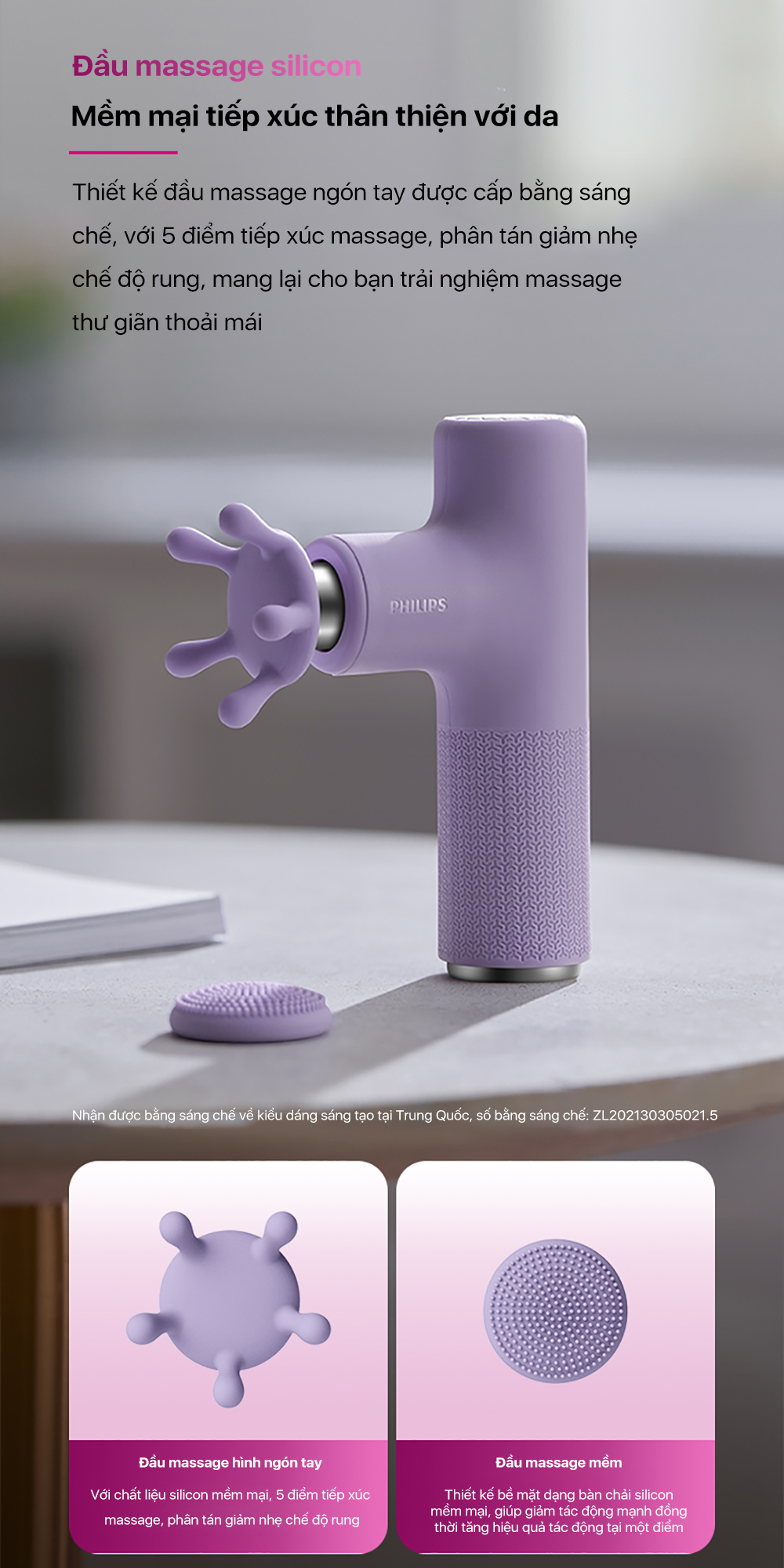 Máy massage Philips 7311 màu sắc