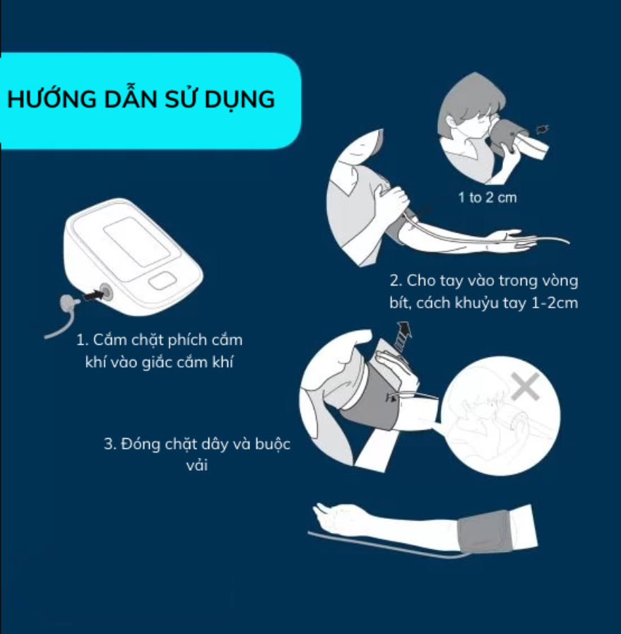 Mô tả Máy đo huyết áp OMRON HEM 7142T2 - Đo huyết áp bắp tay - Không kèm bộ đổi nguồn - 2