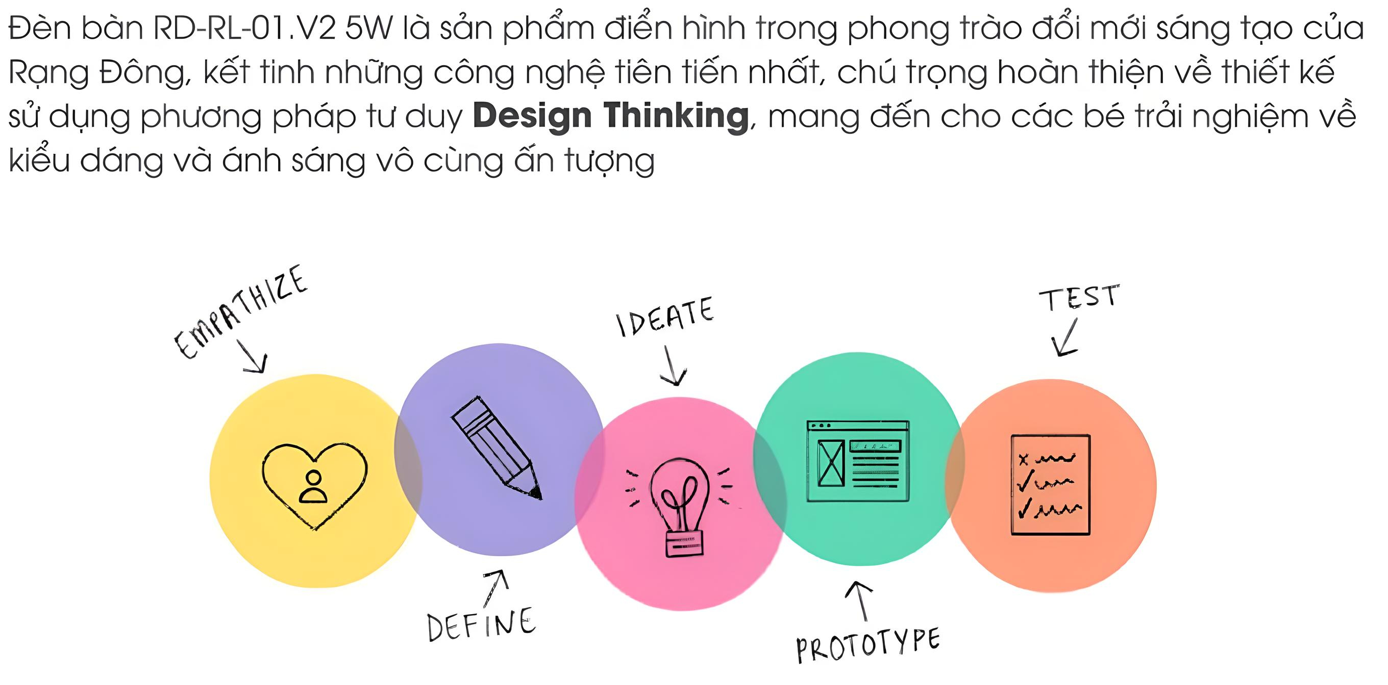 Mô tả Đèn bàn Led bảo vệ thị lực chống cận có ống để bút công suất 5W Rạng Đông (Model: RD-RL-01.V2) - 2