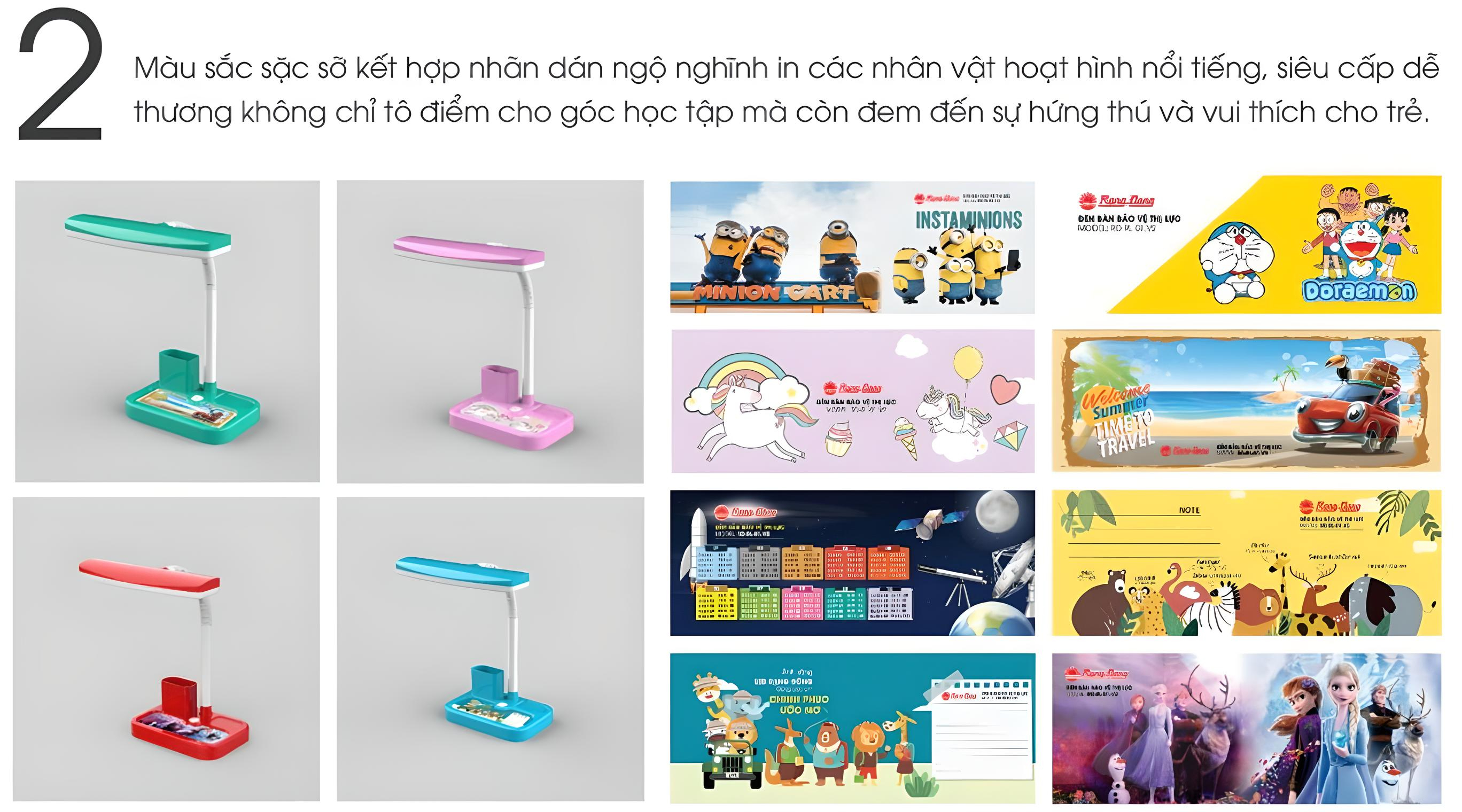 Mô tả Đèn bàn Led bảo vệ thị lực chống cận có ống để bút công suất 5W Rạng Đông (Model: RD-RL-01.V2) - 3