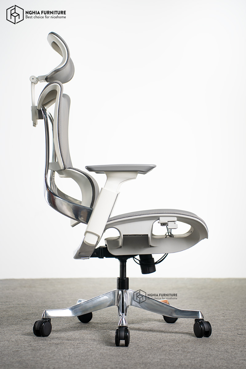 Mô tả Ghế công thái học Nghia furniture Maza, Piston class 4  Samhongsa Hàn Quốc, lưới Wintex Hàn Quốc - 5