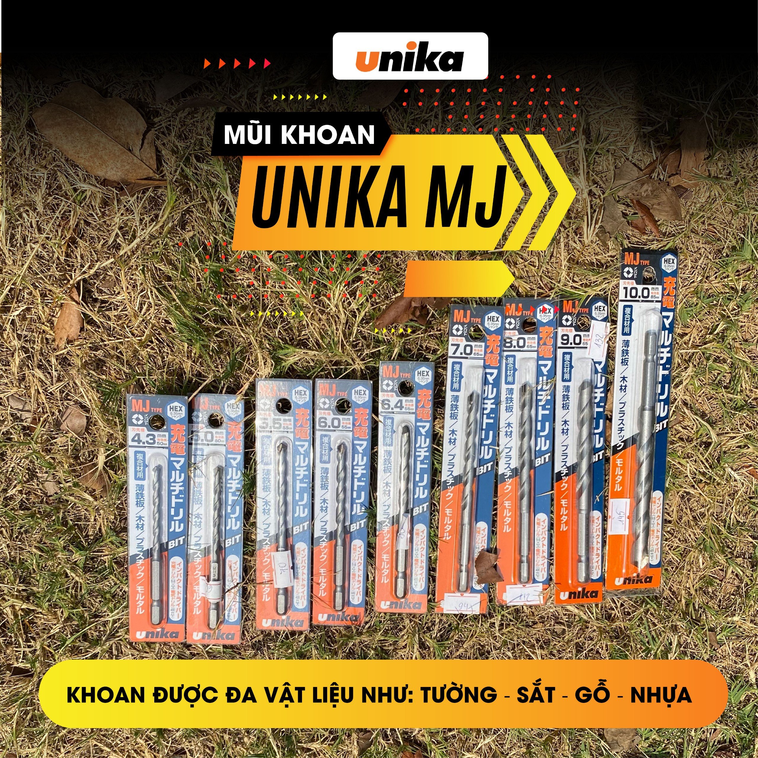 Mô tả Mũi khoan đa năng chuôi lục giác Unika MJ (Bán chạy) - 2