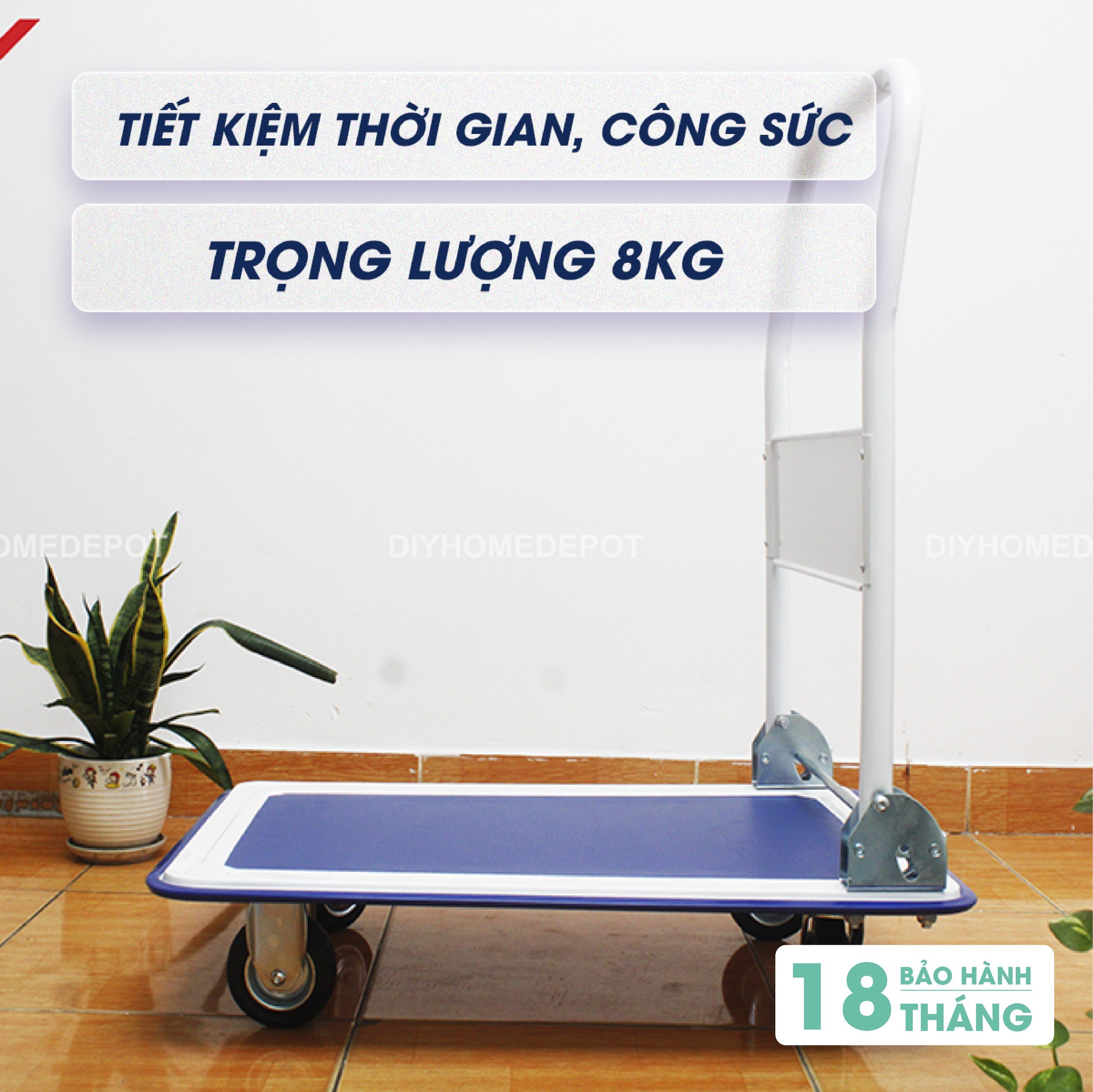Mô tả Xe đẩy hàng 4 bánh gấp gọn DIY PHT-150S tải trọng 150kg - hàng chính hãng - tiêu chuẩn chất lượng Châu Âu - 4