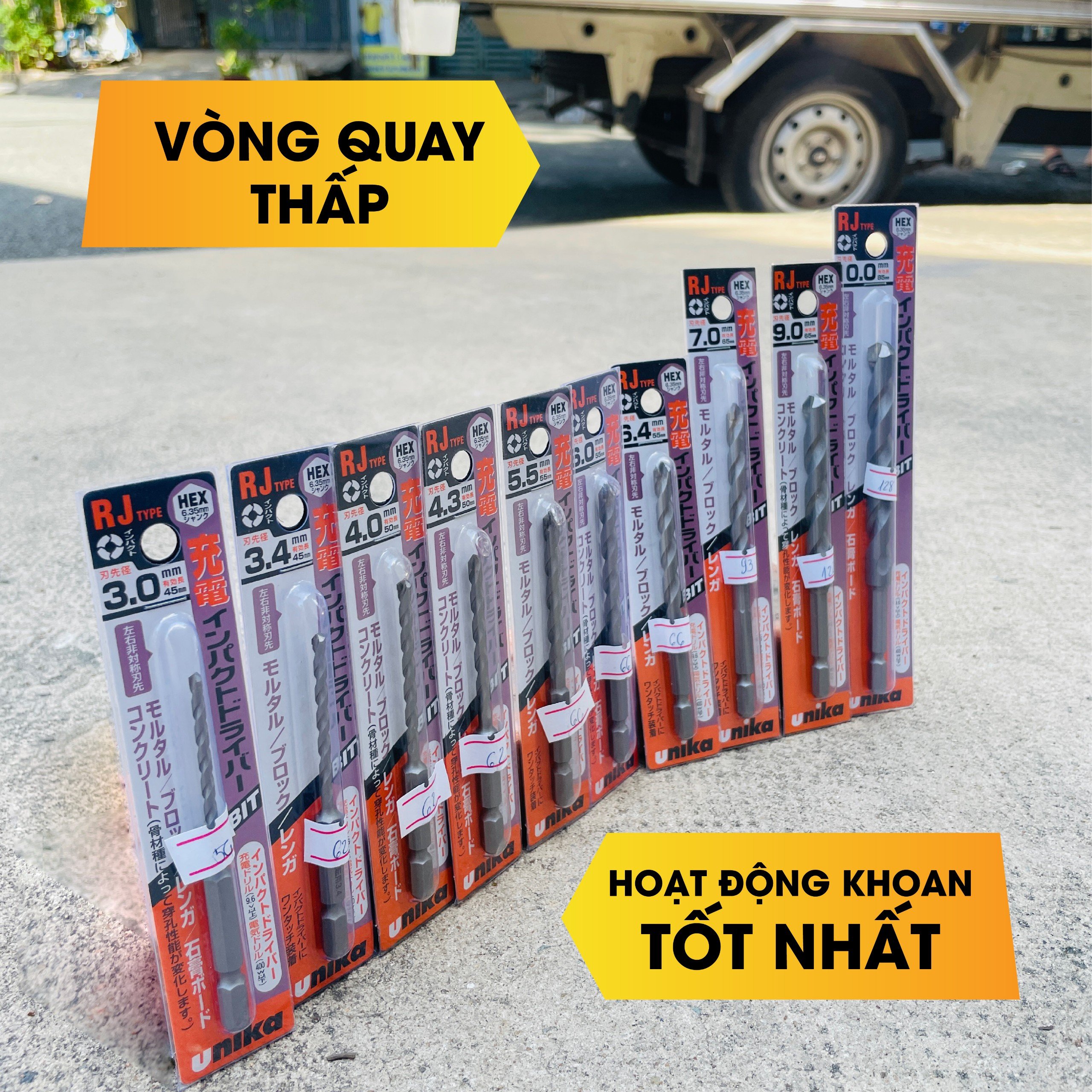 Mô tả Mũi khoan tường gạch Chuôi lục giác Unika RJ (Bán chạy) - 3