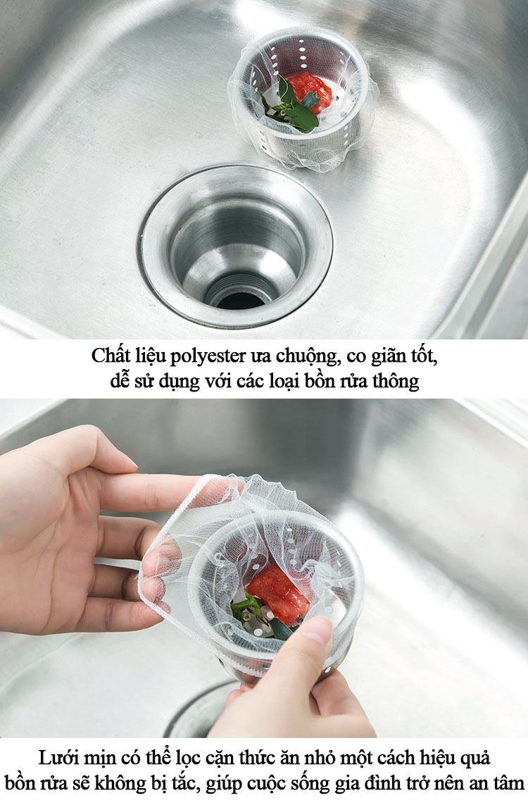 Túi Lọc Rác Bồn Rửa Chén Bát Chống Tắc Thoát Sàn Nhanh Tiện Lợi Dễ Sử ...