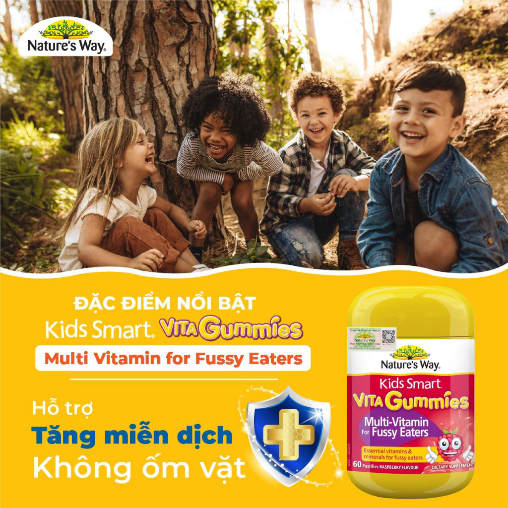 Mô tả Kẹo Dẻo Vi Chất Nature's Way Vita Gummies Chính Hãng Từ Úc Bổ Sung Vitamin Và Khoáng Chất Cho Bé - 1