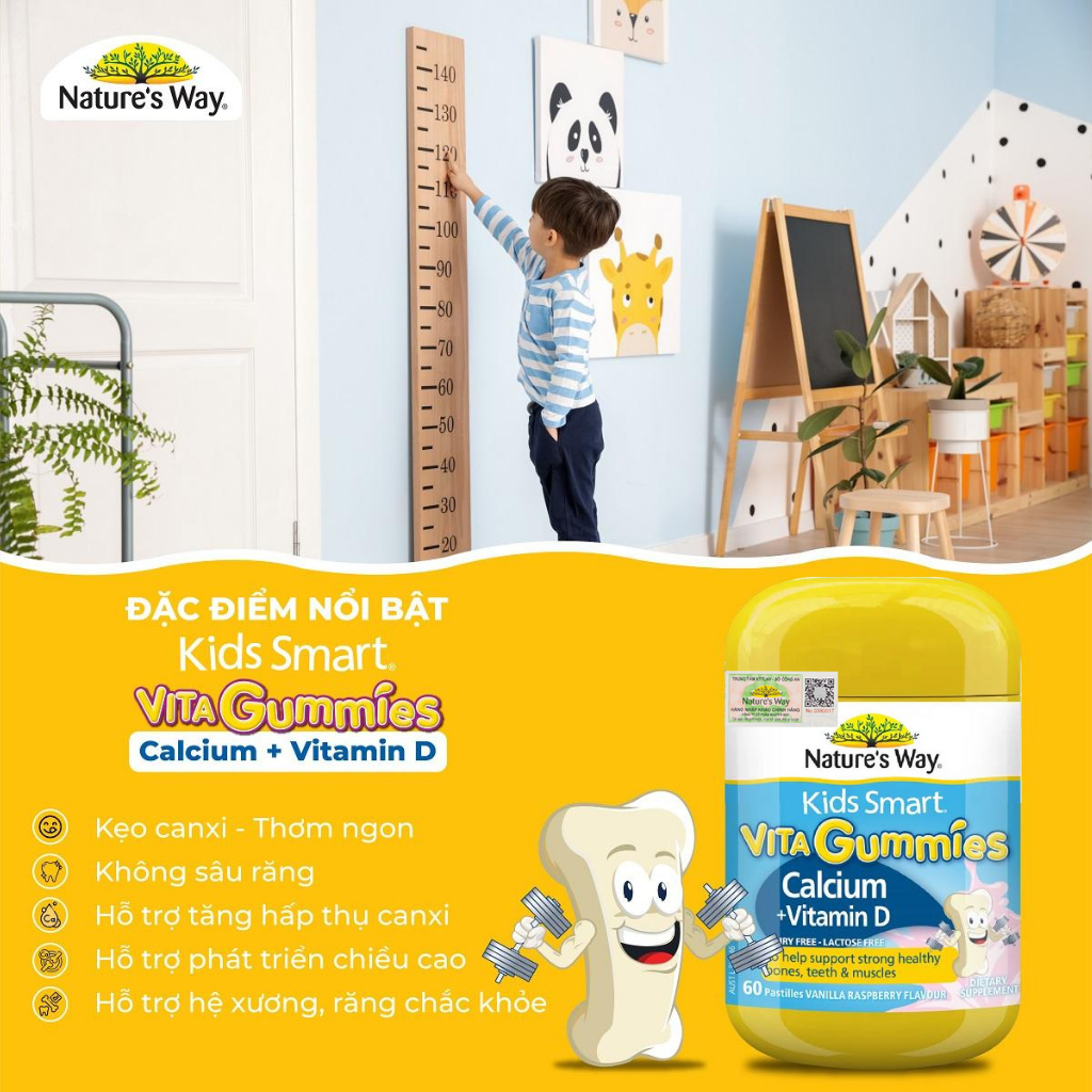 Mô tả Kẹo Dẻo Vi Chất Nature's Way Vita Gummies Chính Hãng Từ Úc Bổ Sung Vitamin Và Khoáng Chất Cho Bé - 2