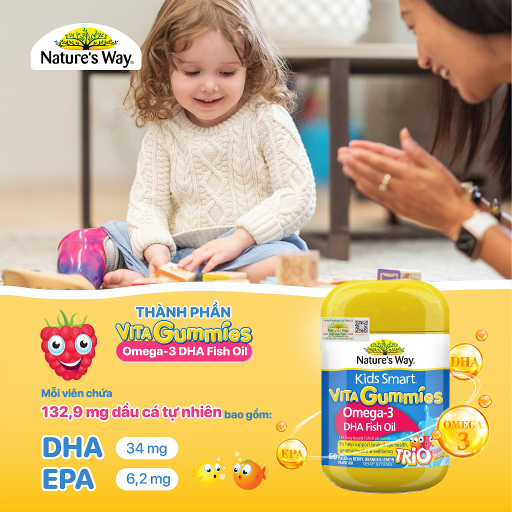 Mô tả Kẹo Dẻo Vi Chất Nature's Way Vita Gummies Chính Hãng Từ Úc Bổ Sung Vitamin Và Khoáng Chất Cho Bé - 4