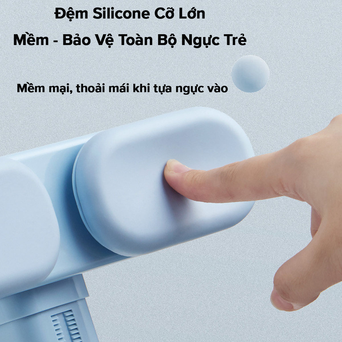 Mô tả Giá Đỡ Cằm Chống Cận Thị Cải Tiến SUPER Dụng Cụ Chống Gù Ngồi Thẳng Lưng Cho Trẻ Em Từ 4-15 Tuổi Luyện Chữ Hãng Amalife - 2