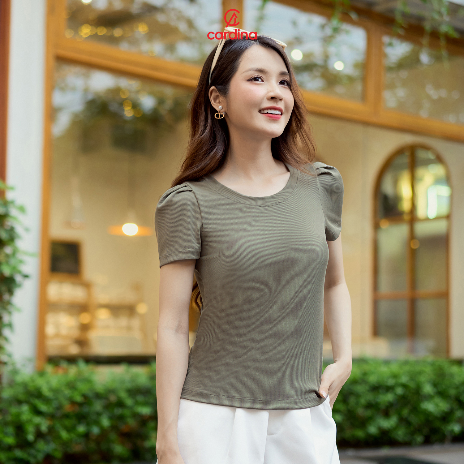 Mô tả Áo thun nữ CARDINA chất liệu tăm lạnh kiểu dáng nhẹ nhàng thoải mái thời trang hiện đại trẻ trung 4AFC13 5AFC13 - 7