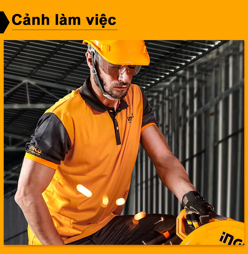 Mô tả Kính bảo hộ lao động INGCO HSG05 dụng cụ bảo vệ mắt cho thợ cơ khí, thợ làm cửa sắt, công trình, mộc - 5