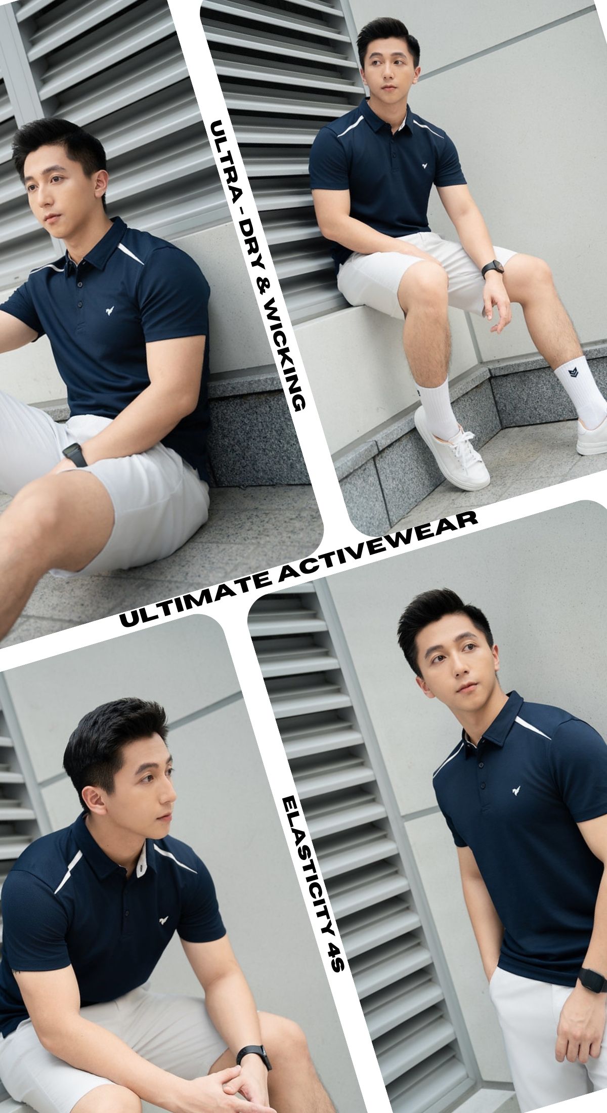 Mô tả Áo polo nam thể thao can vai TORANO ngắn tay form chuẩn phong cách nam tính FSTP001 - 3