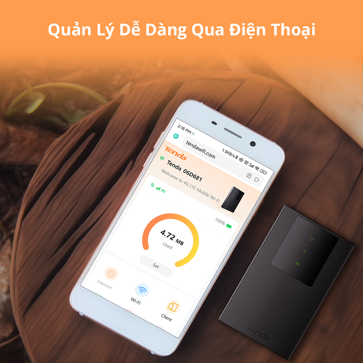 Bộ Phát Wifi Tenda 4G LTE 4G180 - Chi tiết