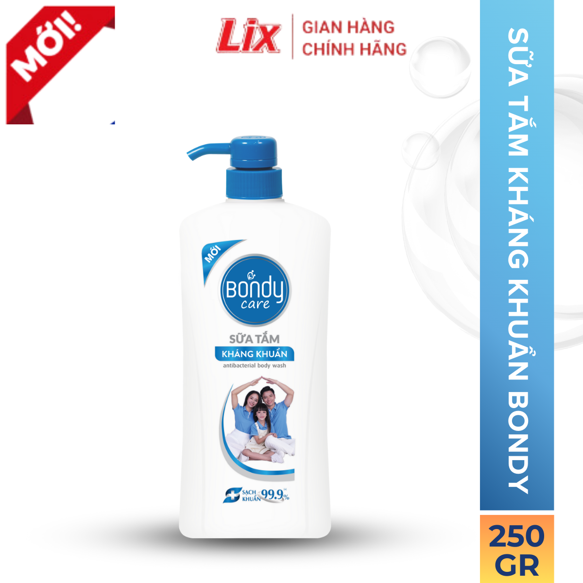 Mô tả Sữa tắm Bondy Care kháng khuẩn 650G, sữa tắm Bondy cho cả gia đìn hương thơm dịu nhẹ từ thiên nhiên Z0802 LIxco Việt Nam - 1