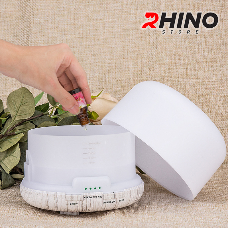 Mô tả Máy phun sương tạo ẩm lớn Rhino H701 500ml, tích hợp đèn ngủ, điều khiển từ xa - 2