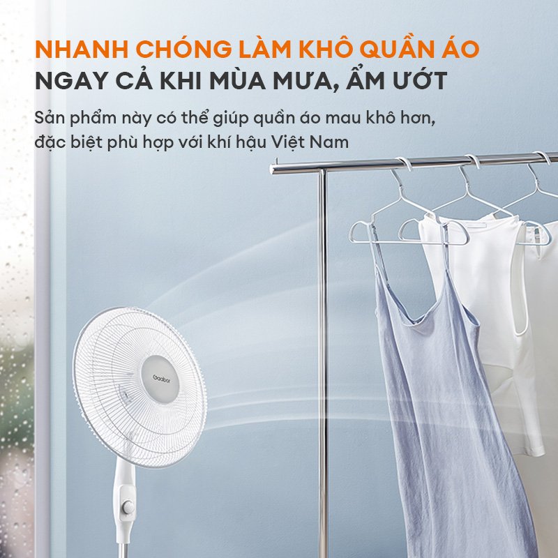 Quạt cây Gaabor FM430M-WH05A góc quay