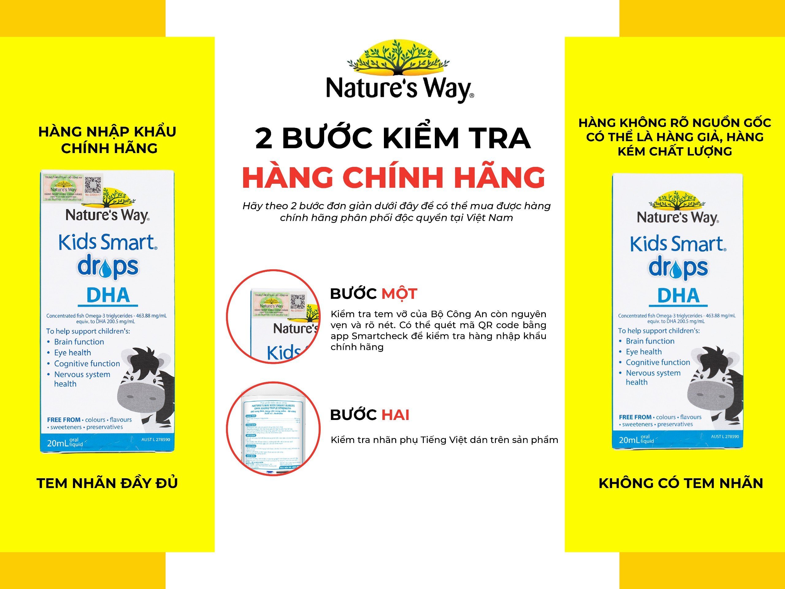 Mô tả DHA Drops Nature's Way Kids Smart Drops Siro Thông Minh Bổ Sung DHA EPA, Hỗ Trợ Bổ Não Và Mắt Cho Bé 20ml Date 2026 - 10