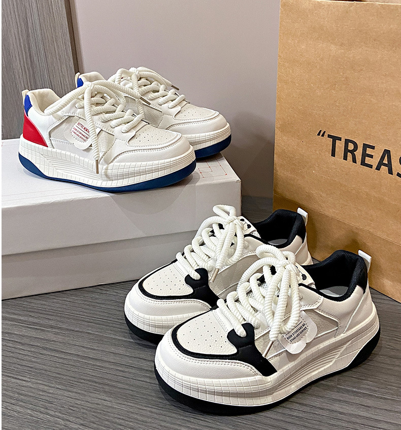Mô tả Giày Thể Thao Sneaker Nữ MEELY Kiểu Dáng Hàn Quốc Độn Đế 5cm - N44 - 2