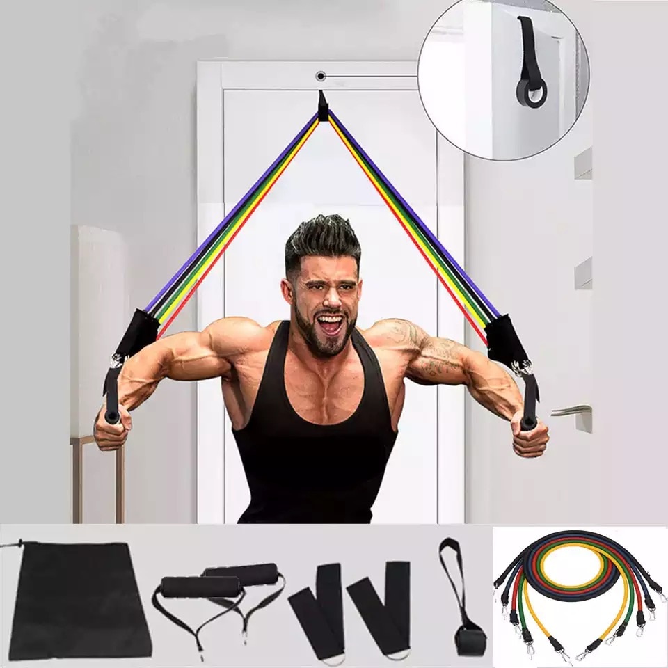 Mô tả Bộ 5 Dây Kéo Ngũ Sắc Tập Gym Tổng 150LB Cỡ Lớn (Hàng Loại 1) Chính Hãng Đại Nam Sport - 5