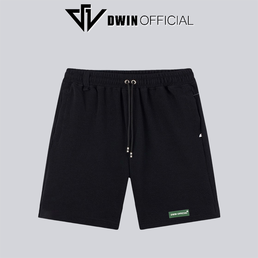 Mô tả Quần short nam xốp tổ ong Dwin thể thao basic nam nữ oversize phong cách đường phố Hàn Quốc Ulzzang - 4