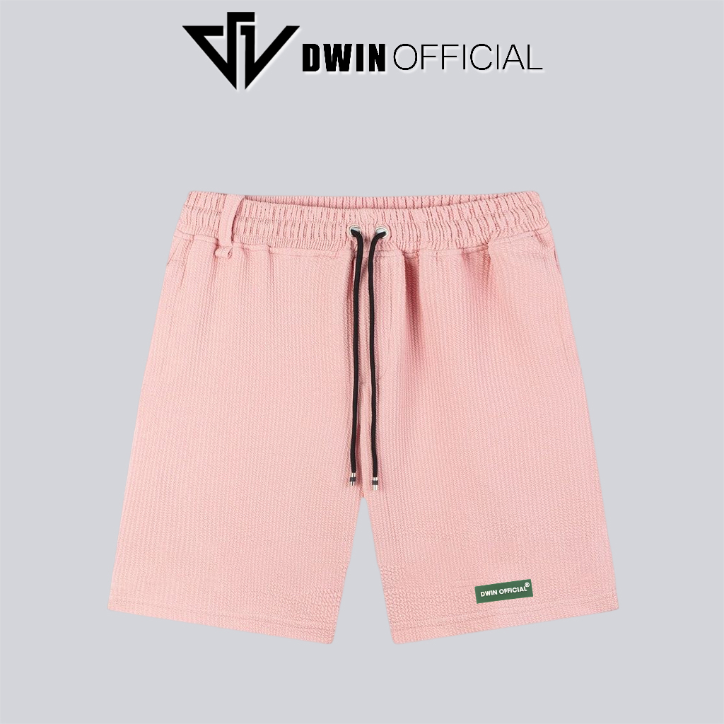 Mô tả Quần short nam xốp tổ ong Dwin thể thao basic nam nữ oversize phong cách đường phố Hàn Quốc Ulzzang - 6