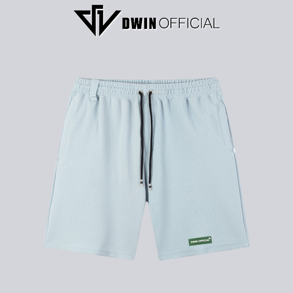 Mô tả Quần short nam xốp tổ ong Dwin thể thao basic nam nữ oversize phong cách đường phố Hàn Quốc Ulzzang - 7