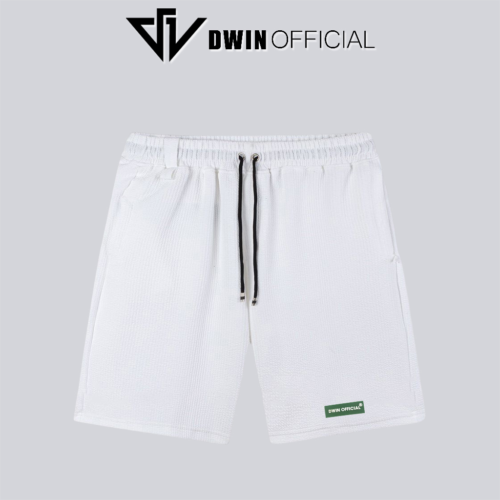 Mô tả Quần short nam xốp tổ ong Dwin thể thao basic nam nữ oversize phong cách đường phố Hàn Quốc Ulzzang - 8