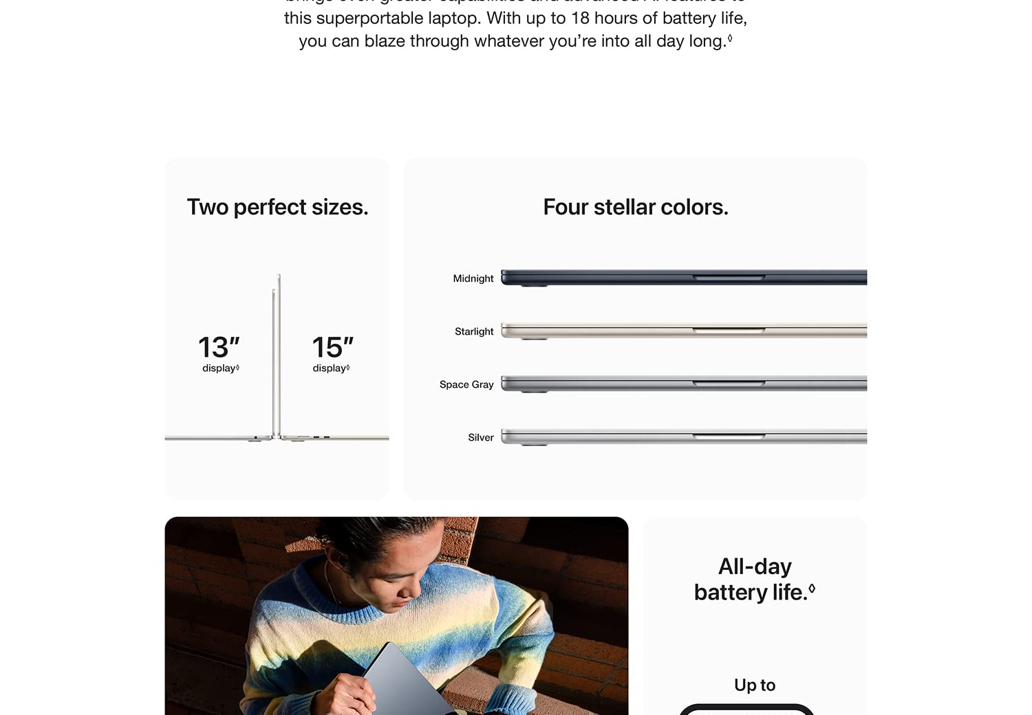 Mô tả Macbook Air 13.6inch M3 8GB/256GB | 8GB/512GB | 16GB/512GB SSD [FUTUREWORLD-AAR] - 2