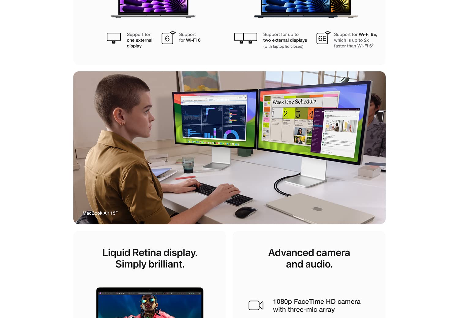 Mô tả Macbook Air 13.6inch M3 8GB/256GB | 8GB/512GB | 16GB/512GB SSD [FUTUREWORLD-AAR] - 4