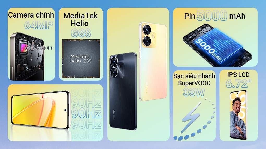 Điện Thoại Realme C55 8GB/256GB - Hàng Chính Hãng | Shopee Việt Nam