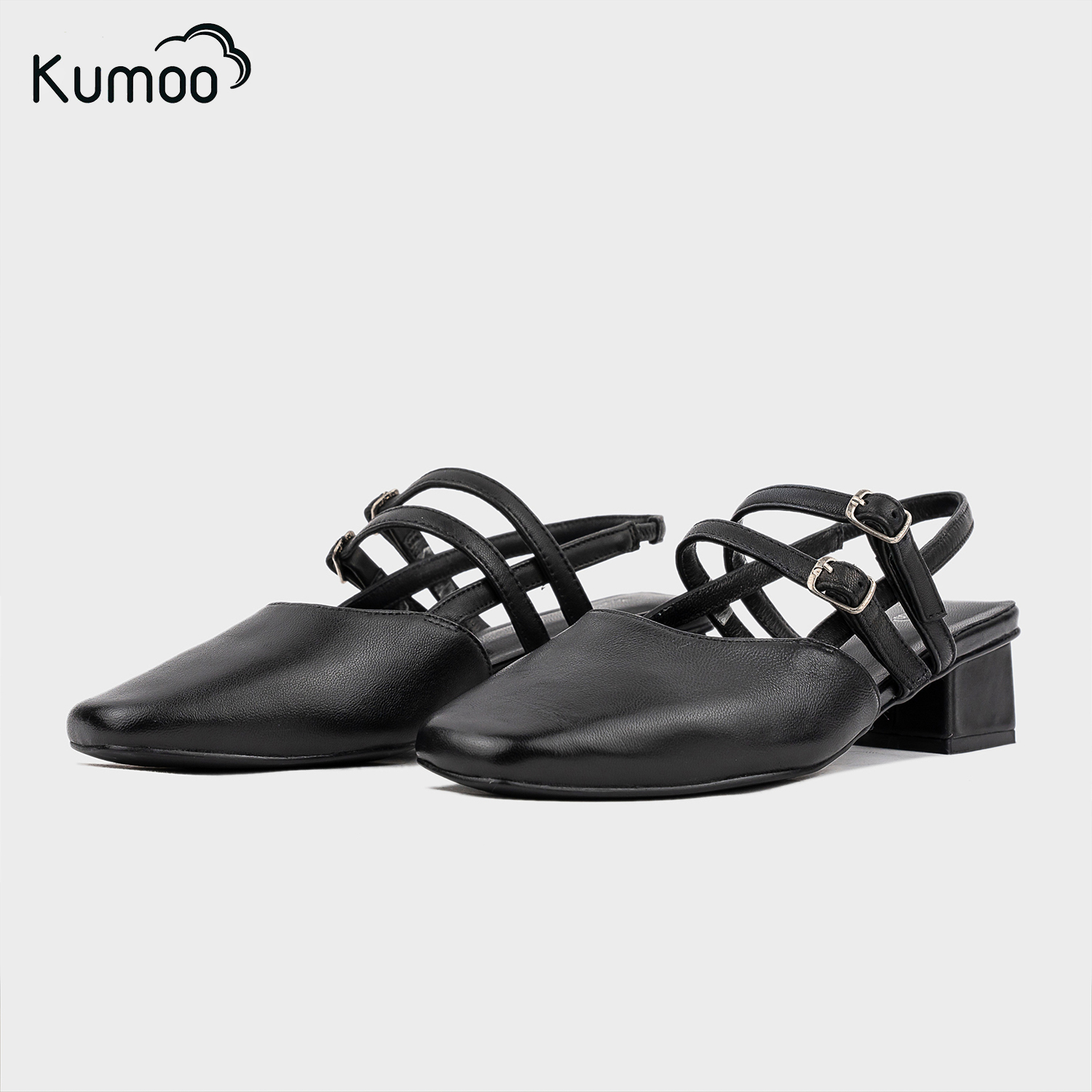 Giày Cao Gót Nữ Kumoo GCG-KUMO-010-A Màu Đen - Ảnh 4