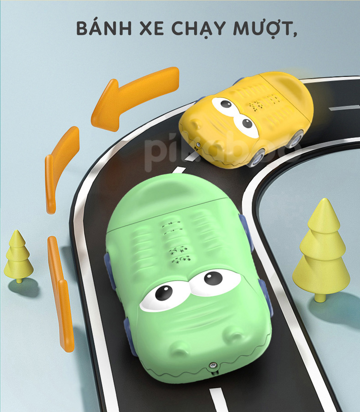 Mô tả Đồ chơi điện thoại thông minh mô hình cà rốt, ô tô cá sấu cho bé cao cấp Pikaboo đa dạng chức năng - 5