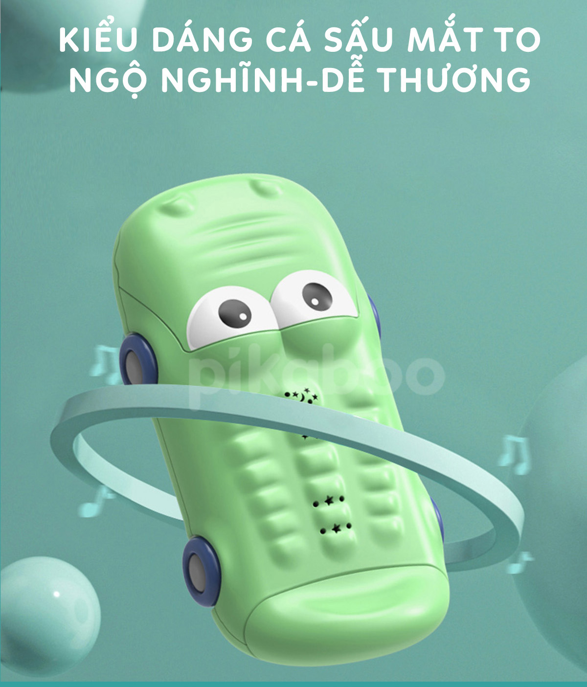 Mô tả Đồ chơi điện thoại thông minh mô hình cà rốt, ô tô cá sấu cho bé cao cấp Pikaboo đa dạng chức năng - 7