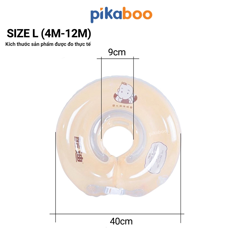 Mô tả Phao cổ cho bé Pikaboo phao đỡ cổ cho bé 4-12 tháng tắm tập bơi vận động thư giãn, cao cấp an toàn - 6