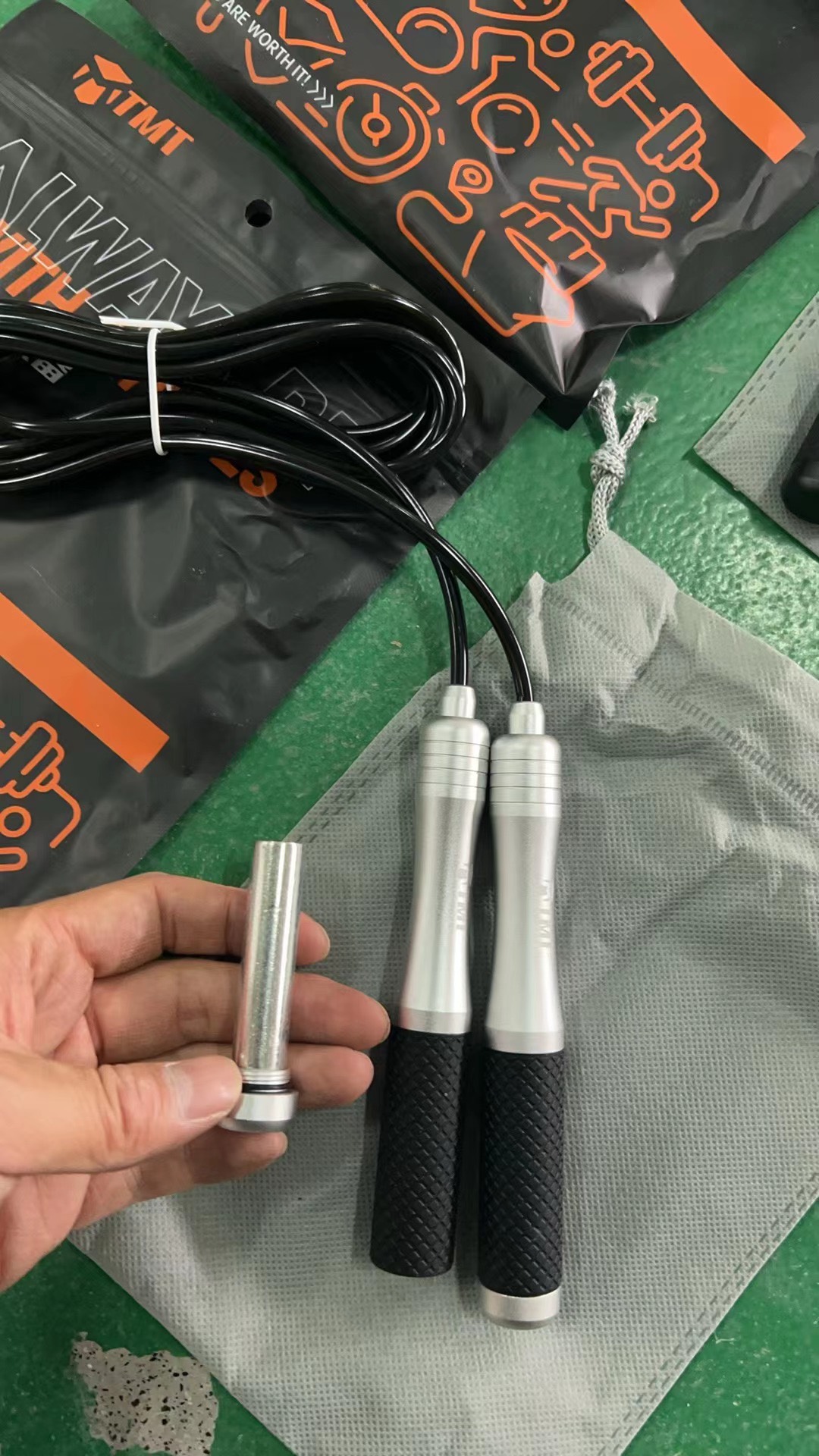 Mô tả Dây Nhảy Tập Gym TMT13 Lõi Thép Bọc Nhựa PVC Tích Hợp Tay Cầm Có Tạ Cao Cấp Đại Nam Sport - 11