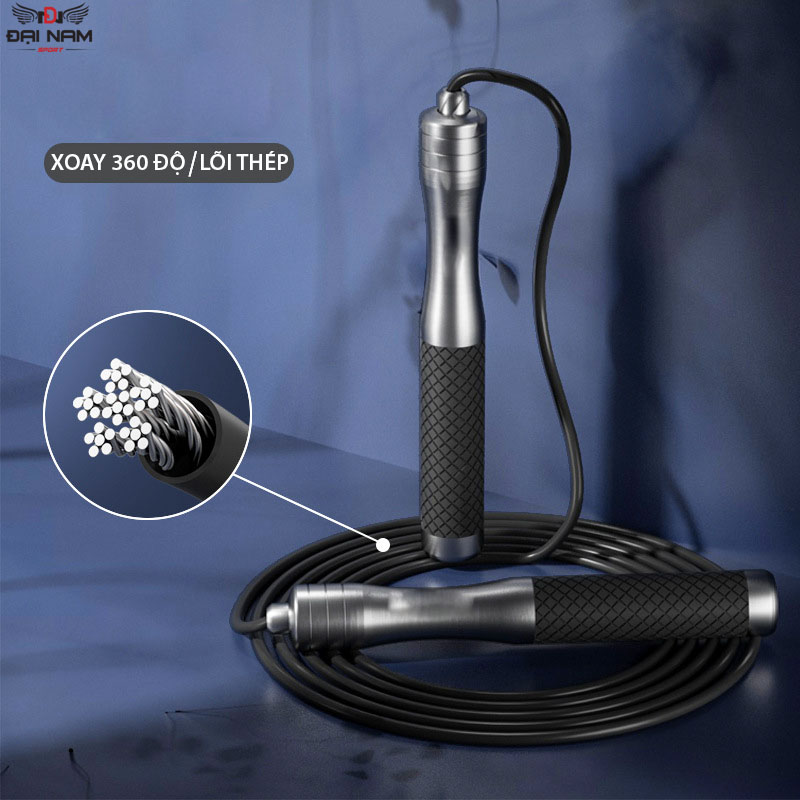 Mô tả Dây Nhảy Tập Gym TMT13 Lõi Thép Bọc Nhựa PVC Tích Hợp Tay Cầm Có Tạ Cao Cấp Đại Nam Sport - 1