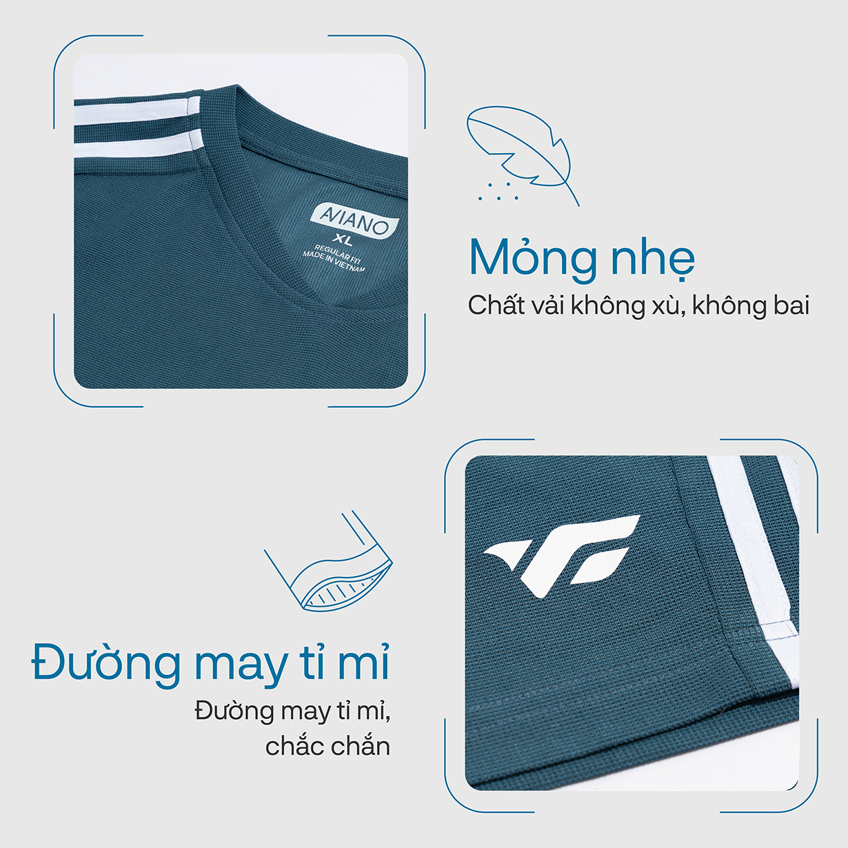 Mô tả Bộ Đồ Nam AVIANO Kiểu Dáng Thời Trang, Bộ Thể Thao Mùa Hè cổ V, phối màu, form dáng basic - 4
