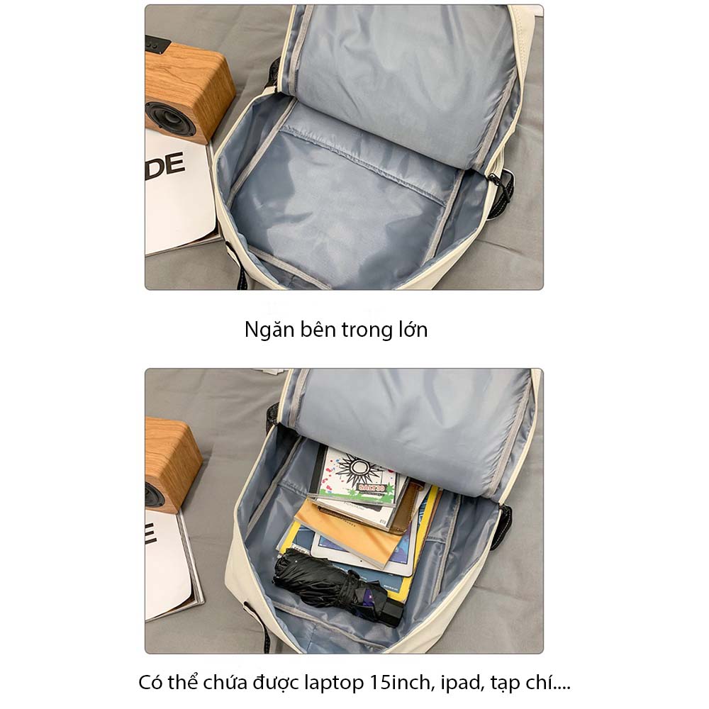 Mô tả Cặp đựng laptop đi học thời trang cao cấp CHENNY 1404 nhiều ngăn sang trọng phong cách Unisex - 3