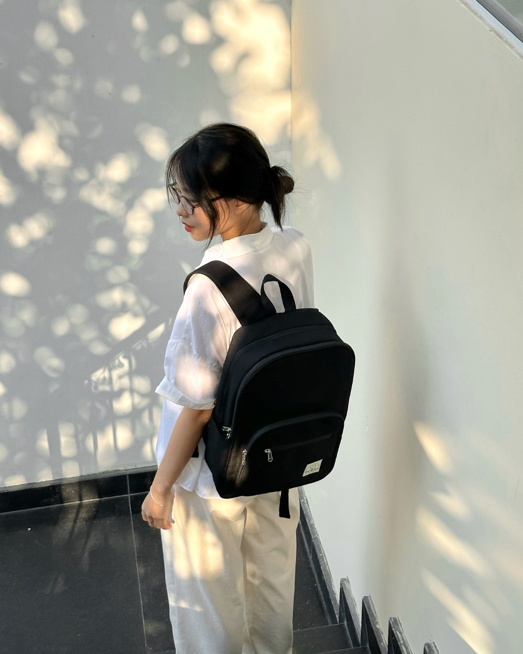 Mô tả Balo Vuông Shop®️ Explore vải trượt nước laptop 15 inch A4 không xù đi học đi chơi du lịch - 3