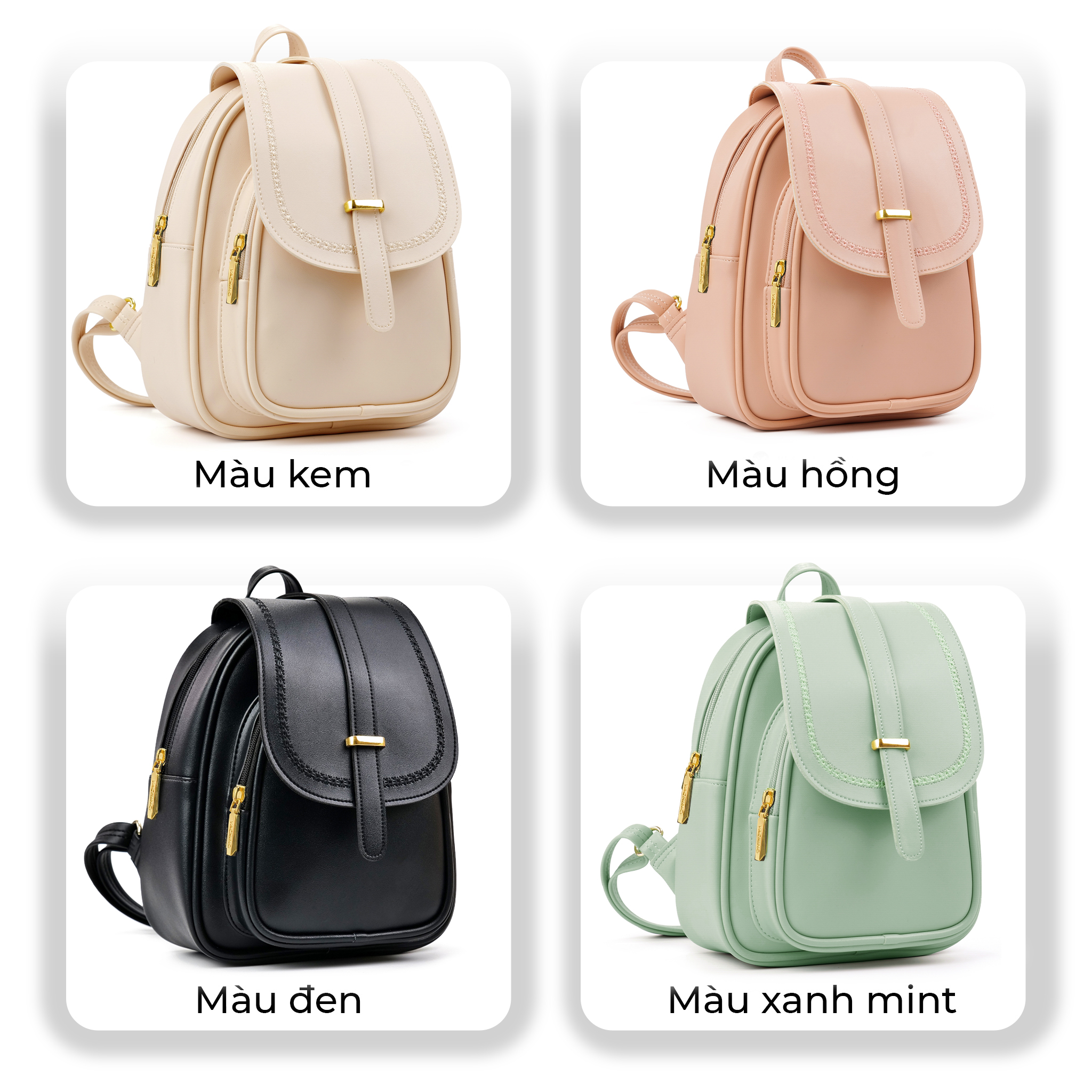 Mô tả Balo da nữ thời trang dễ thương cao cấp VACHINO-BG018 - 3