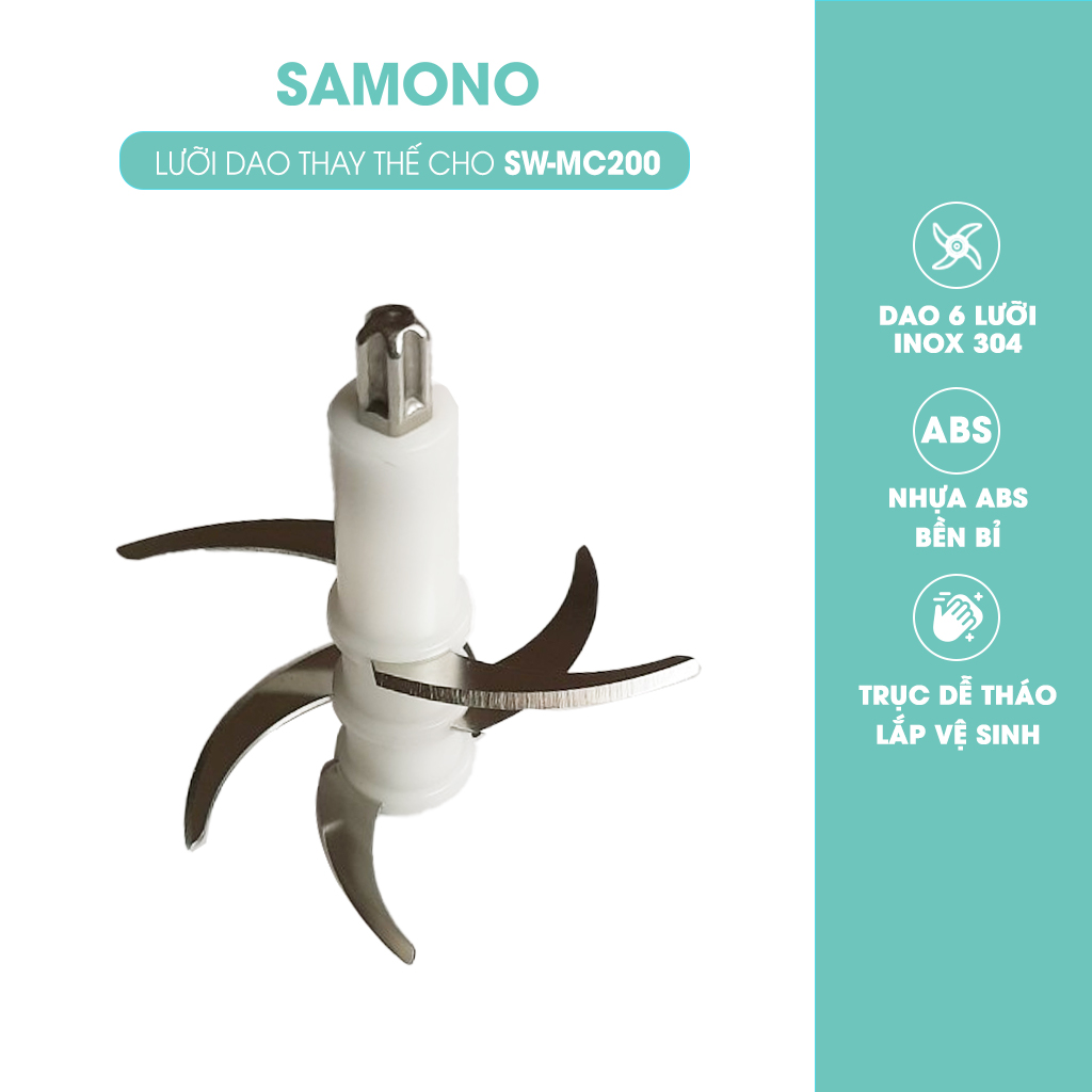 Mô tả Cối thay thế, Lưỡi thay MC200 phụ kiện cho máy xay mini Samono SW-MC200 loại 0.3L,Lưỡi dao thay thế phụ kiện máy con gấu - 4