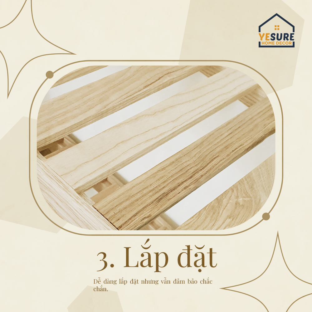 Mô tả Kệ Gỗ Đa Năng Chất Liệu Gỗ Tần Bì Thiết Kế Đẹp Mắt Dễ Dàng Lắp Đặt YESURE - 6