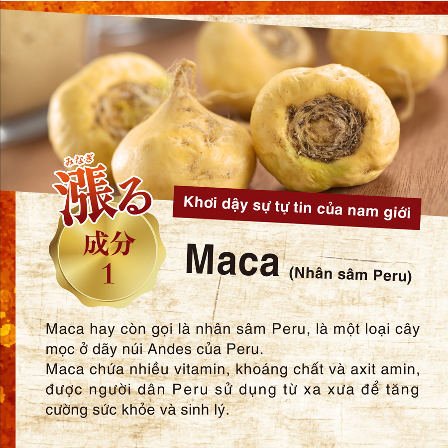 Mô tả Combo Viên Uống Bổ Gan Giảm Mệt Mỏi Kanzo Ukon, Tăng Cường Sinh Lý, Sức Khỏe Nam Supo Maca Genki Fami Nhật Bản - 8