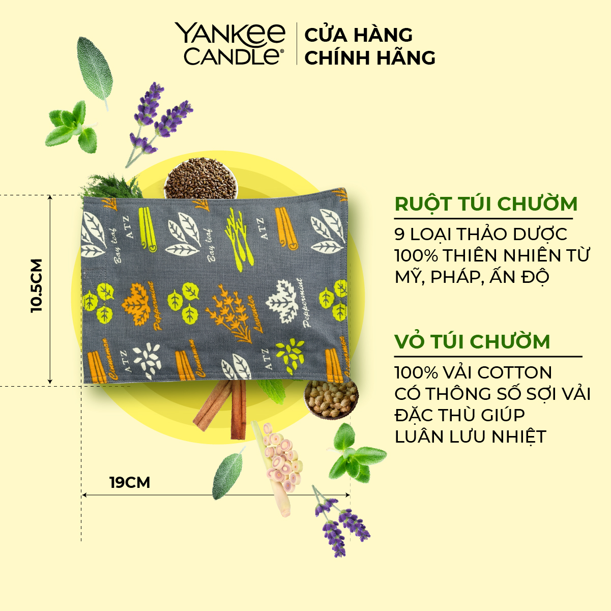 Mô tả Túi Chườm Đa Năng Thảo Mộc 4Home - 3