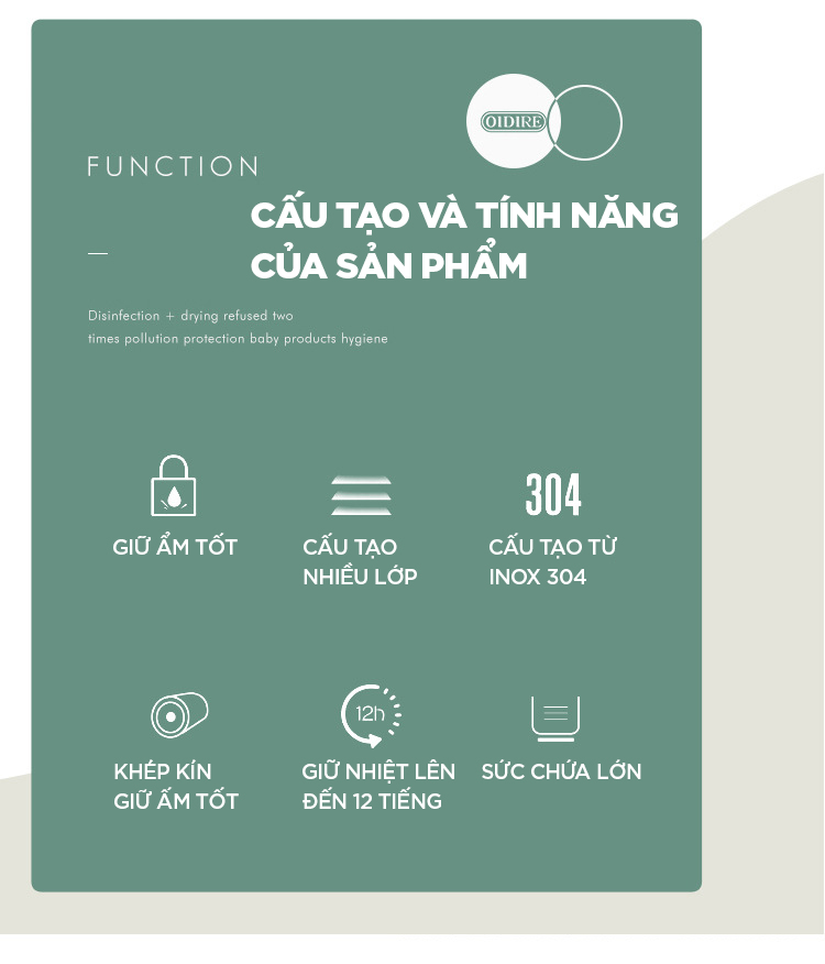 Mô tả Hộp cơm văn phòng giữ nhiệt 3 tầng Hộp Cơm Inox 304 cao cấp giữ nhiệt lâu 6 - 8 tiếng YESURE - Hàng chính hãng - 4