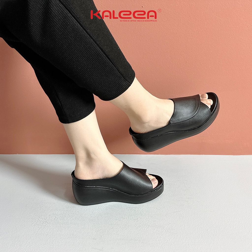 Mô tả Kaleea - Dép Cao Gót Nữ Đế Xuồng Cao 6p Chất Da Mềm, Đi Nhẹ Êm Chân - MO633 - 6