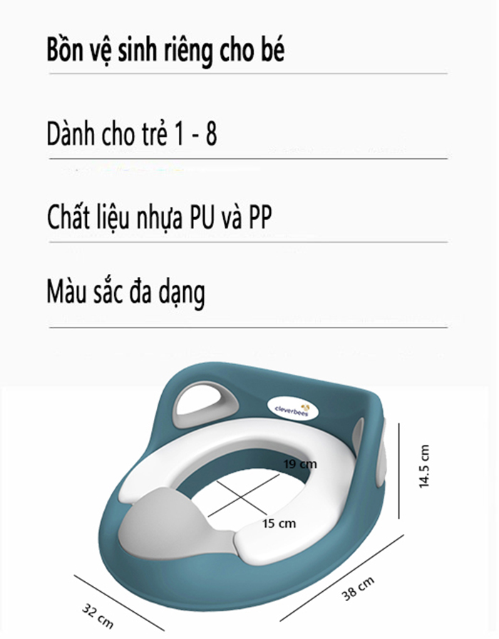 Mô tả Bệ Thu Nhỏ Bồn Cầu Cho Bé Đệm Lót Êm Ái Yesure - 2